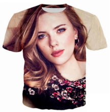 Load image into Gallery viewer, 2019 Printed Men 3d Hoodies Scarlett Johansson t shirt Boy Quality Fashion tshirts Short Sleeve Street wear t-shirts

